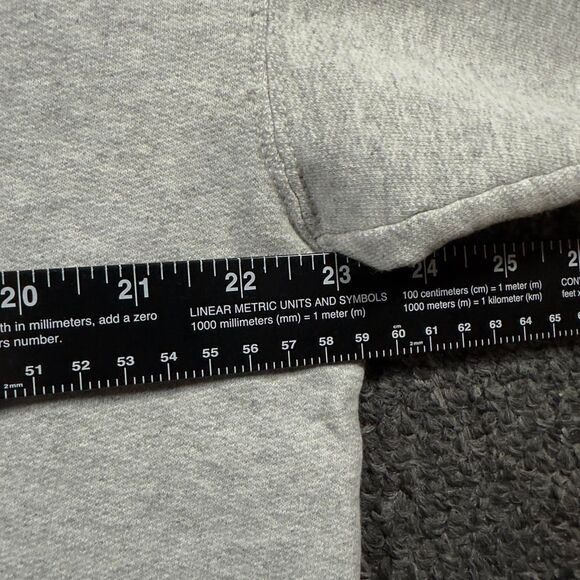 Hanes Sweatshirt Men M Grey Cotton USA Flag Graphic Vintage - Picture 3 of 4